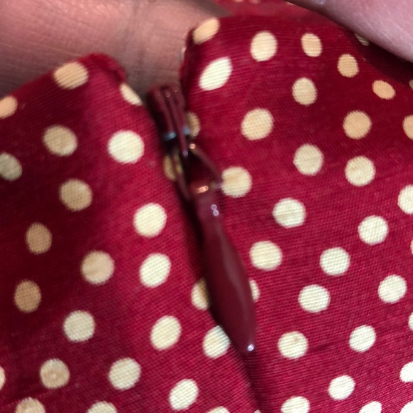 VTG Ann Taylor Size 4P 100% Silk PolkaDots TankDress Pretty Woman Valentine Vibe - Picture 13 of 13